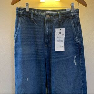 Zara Wide Leg Blue Jeans